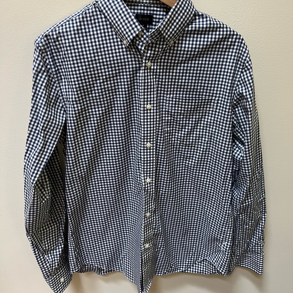 J. Crew men’s patterned casual button down